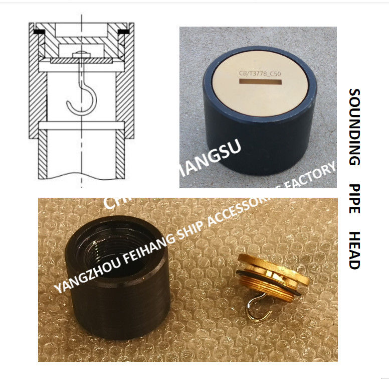 Körper-Material des Peilrohr-Kopf-Versammlung-klingendes Kopf-A40 Cb/T3778-99: Form-Stahl-Kappe, Kupfer