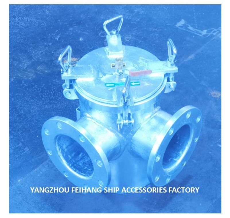 Saug-Grobwasserfilter für zusätzlichen Meerwasserpumpeneinlass BL100 CB/T497-2012, rechtwinkliger Typ