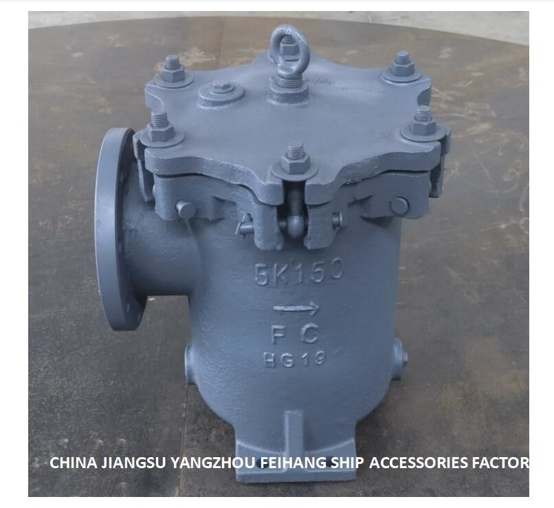 Dosen-Wasserfilter 5k-150a lb-Typ Jis F7121 5k-150a rechtwinkliger zylindrischer Meerwasserfilter