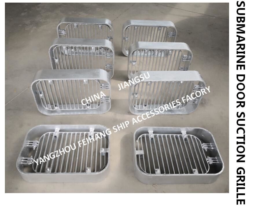 Marine Sea Chest U-Boot-Tor-Sauggitter, 6–8 mm dick, Kohlenstoffstahl, feuerverzinkt