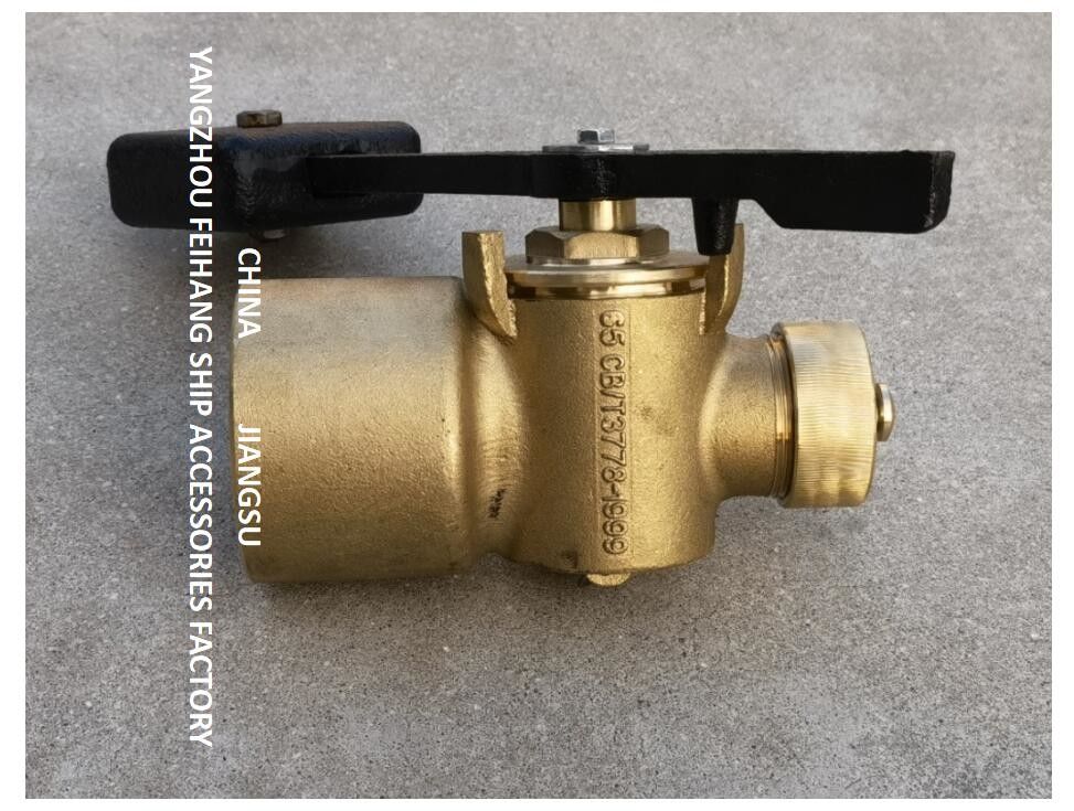 FH-65A CB/T3778-1999 Marine Anchor Chain Cabin Sounding selbstschließend Ventil-Material: Schwere Hammer-Bronzeart