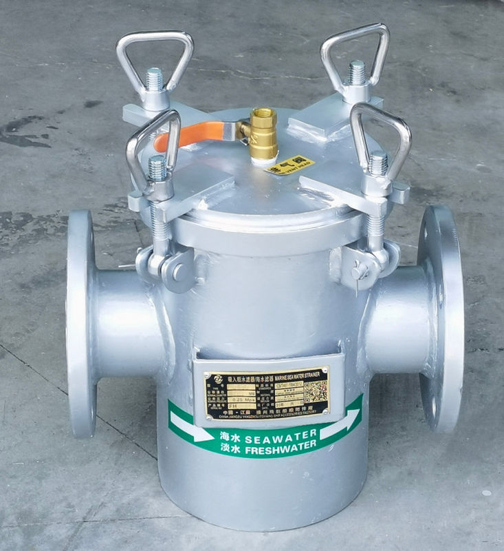 Kohlenstoffstahl-Heiß-Bad galvanisierte Meerwasser-Siebe des Sauggrobe Wasser-Filter-AS80 CB/T497
