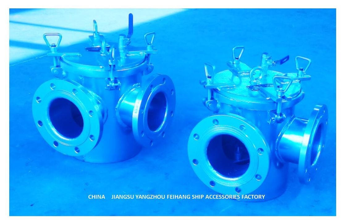bR125 Kohlenstoffstahl-galvanisierte galvanisierter grober Wasser-Filter, Kohlenstoffstahl Sauggroben Wasser-Filter Cb/T497-2012