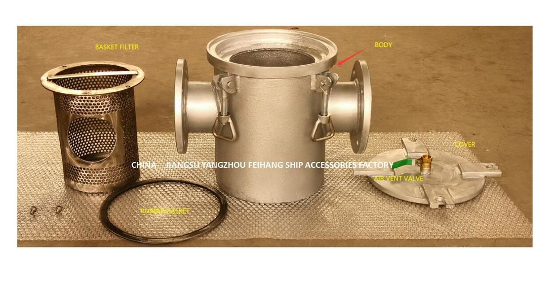 Marine Seawater Filter Marine Suctions grobe Komponenten des Wasser-Filter-AS100 CB/T497-2012