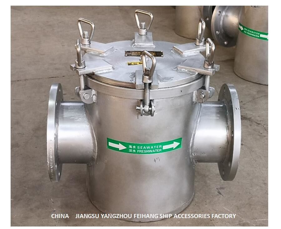 Marine Sea-Wasser Filter für täglichen Kohlenstoffstahl-galvanisierten Edelstahl-Filter der Süßwasser-Pumpen-AS150 CB/T497-2012