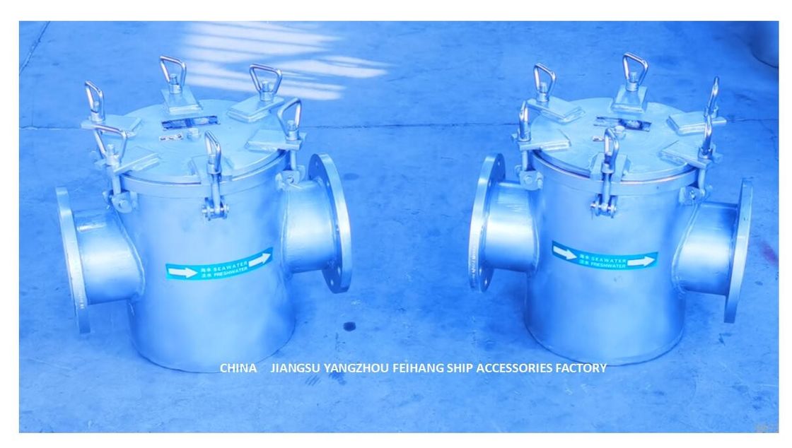 Marine Sea-Wasser Filter für täglichen Kohlenstoffstahl-galvanisierten Edelstahl-Filter der Süßwasser-Pumpen-AS150 CB/T497-2012