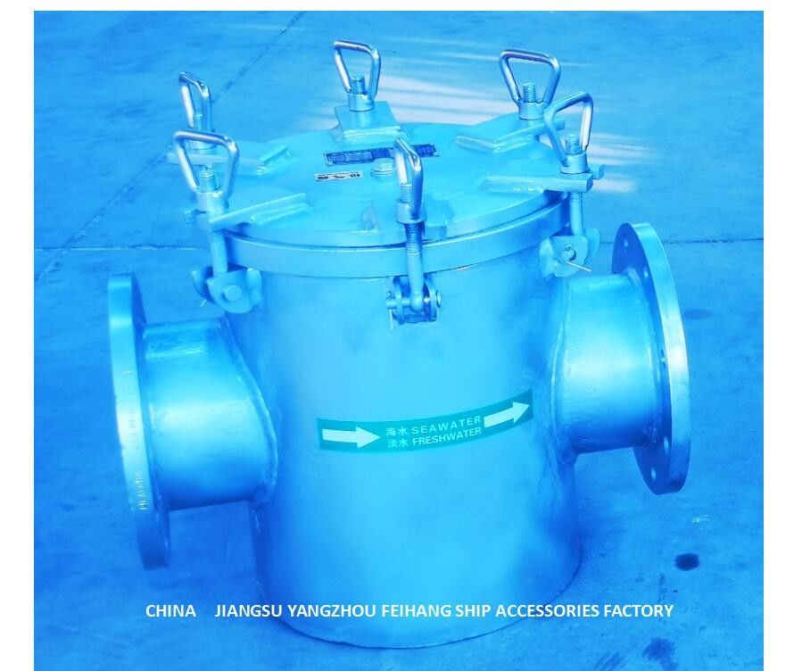 Marine Sea-Wasser Filter für täglichen Kohlenstoffstahl-galvanisierten Edelstahl-Filter der Süßwasser-Pumpen-AS150 CB/T497-2012