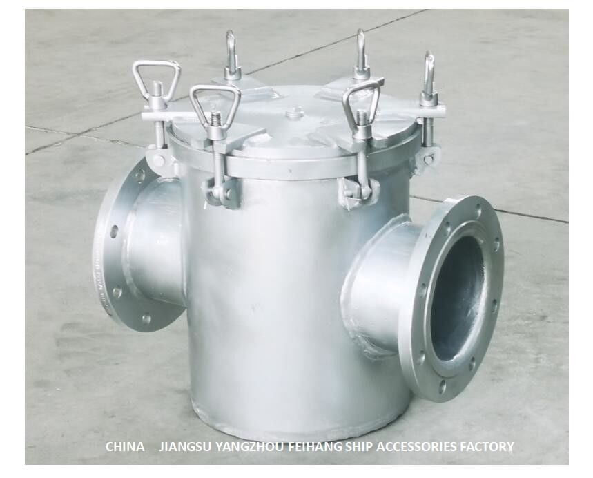 Marine Sea-Wasser Filter für täglichen Kohlenstoffstahl-galvanisierten Edelstahl-Filter der Süßwasser-Pumpen-AS150 CB/T497-2012