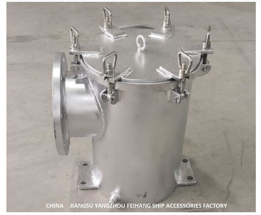 Gerade durch Sauggroben Wasser-Filter für MassenKohlenstoffstahlmaterial des meerwasser-Pumpen-Einlass-AS150 CB/T497-2012