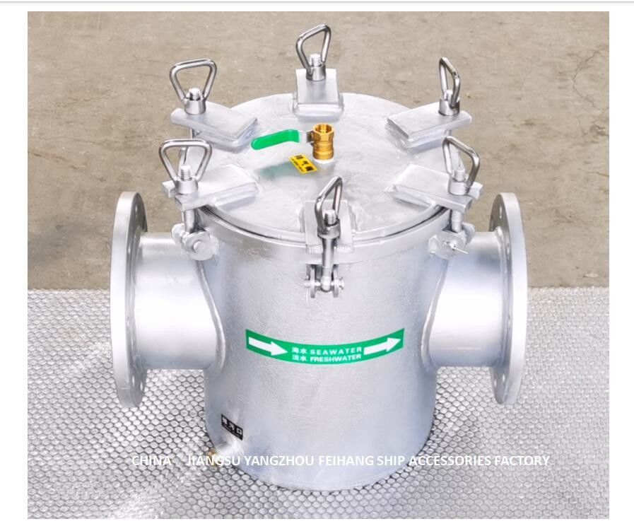 Gerade throu Art Meerwasser-Filter für zusätzliches Kohlenstoffstahl-Heiß-Bad des Meerwasser-Pumpen-Modell-AS150 CB/T497-2012 galvanisierte