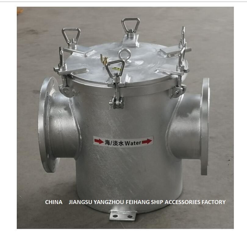 Gerader durchgehender Kohlenstoffstahl-galvanisierter Meerwasser-Filter für zusätzliches Meerwasser-Pumpen-Einlass-Modell AS200 CB/T497