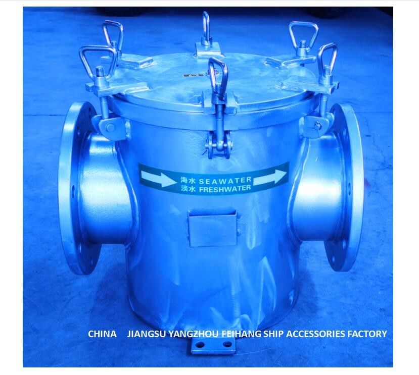 Gerader durchgehender Kohlenstoffstahl-galvanisierter Meerwasser-Filter für zusätzliches Meerwasser-Pumpen-Einlass-Modell AS200 CB/T497