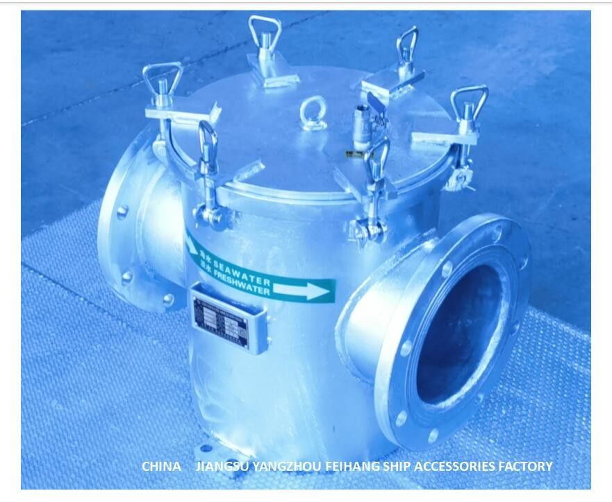 Gerader durchgehender Kohlenstoffstahl-galvanisierter Meerwasser-Filter für zusätzliches Meerwasser-Pumpen-Einlass-Modell AS200 CB/T497