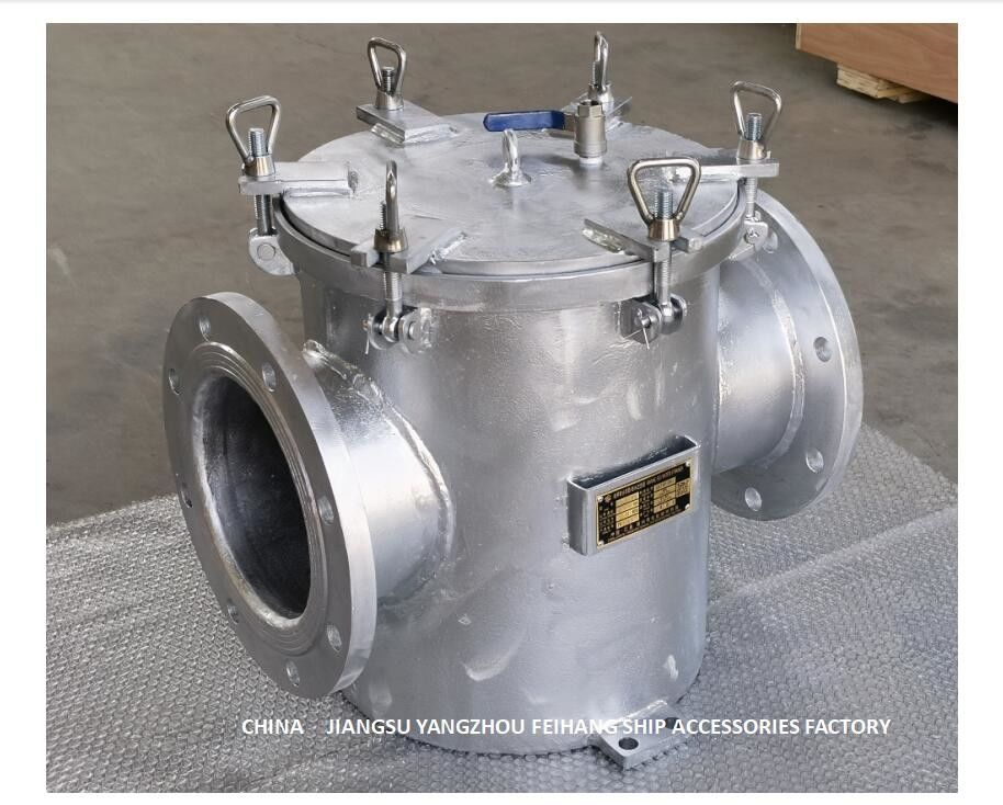 A250 Cb/T497 Hauptschiffswasserpumpe Einlass Kohlenstoffstahl Galvanisierter Seewasserfilter Filterpatrone aus Edelstahl