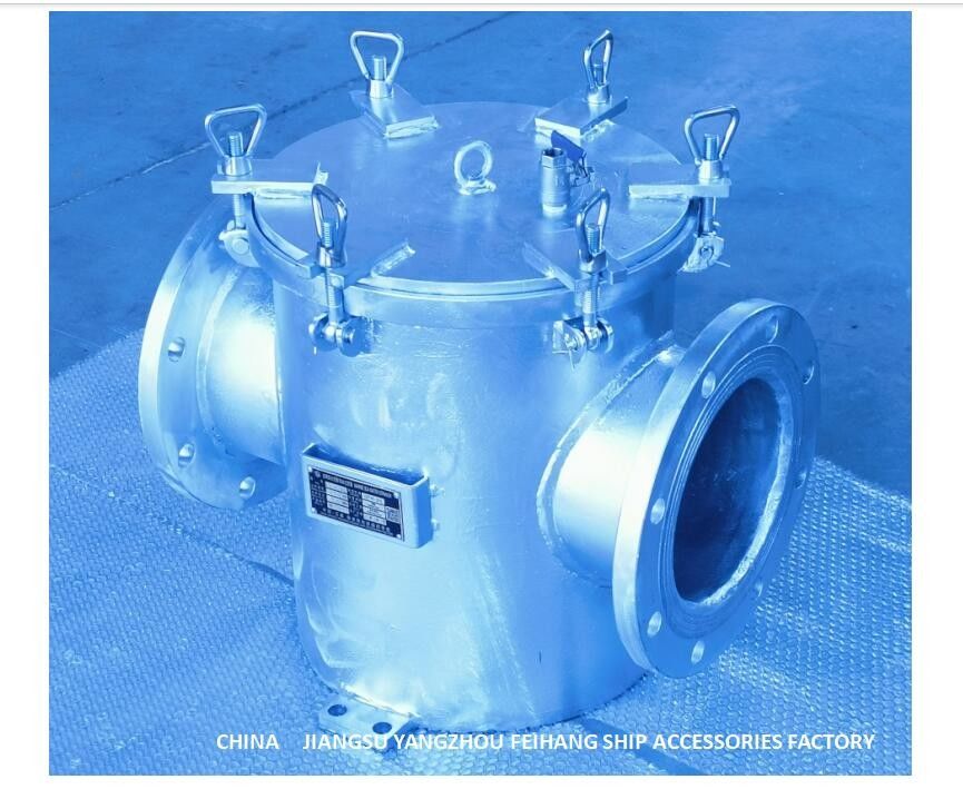 A250 Cb/T497 Hauptschiffswasserpumpe Einlass Kohlenstoffstahl Galvanisierter Seewasserfilter Filterpatrone aus Edelstahl