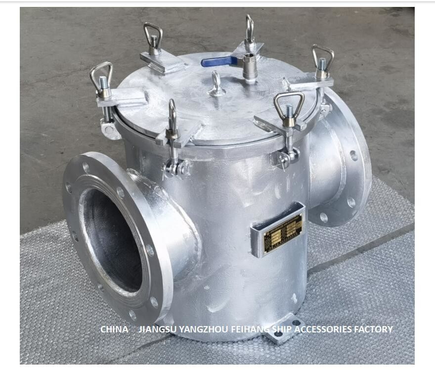 Kohlenstoffstahl-galvanisierter Meerwasser-Filter für Hauptedelstahl-Filter des meerwasser-Pumpen-Einlass-AS250 CB/T497