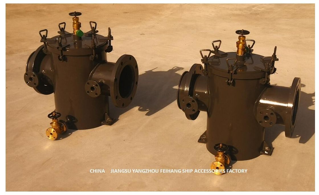 A250 Cb/T497 Hauptschiffswasserpumpe Einlass Kohlenstoffstahl Galvanisierter Seewasserfilter Filterpatrone aus Edelstahl