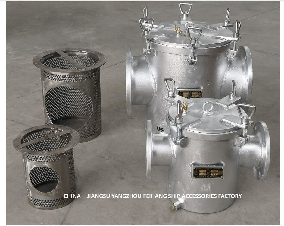 Kohlenstoffstahl-galvanisierter Meerwasser-Filter für Hauptedelstahl-Filter des meerwasser-Pumpen-Einlass-AS250 CB/T497