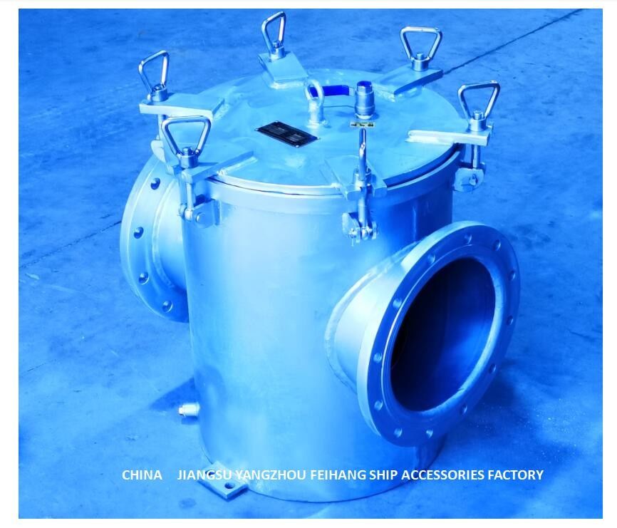 Kohlenstoffstahl-galvanisierter Meerwasser-Filter AS250 CBM1061-81 für Hauptmeerwasser-Pumpen-Einlass