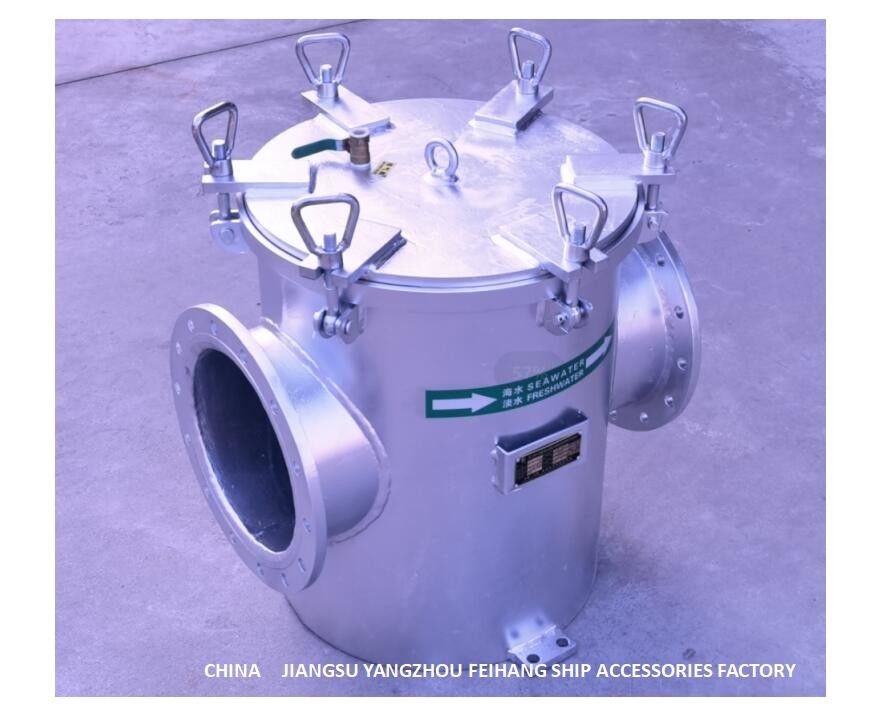 Kohlenstoffstahl-galvanisierter Meerwasser-Filter AS250 CBM1061-81 für Hauptmeerwasser-Pumpen-Einlass