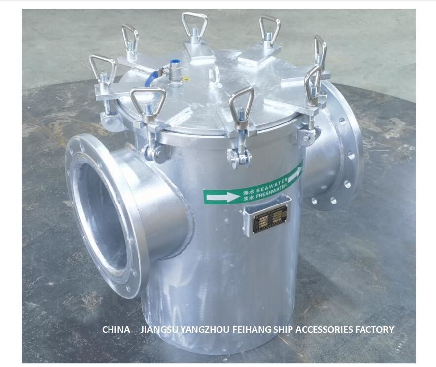 Kohlenstoffstahl-galvanisiertes Meerwasser-Filter-Modell AS250 CB/T497-2012 für niedrige Unterwassertor-Meerwasser-Siebe
