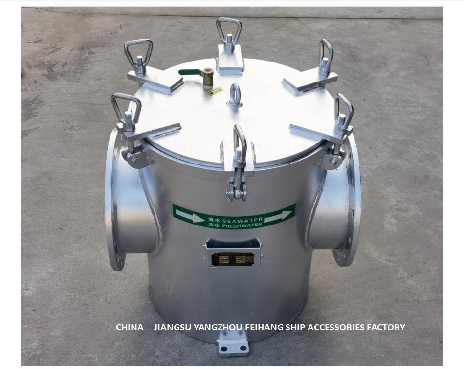 Kohlenstoffstahl-galvanisiertes Meerwasser-Filter-Modell AS250 CB/T497-2012 für niedrige Unterwassertor-Meerwasser-Siebe