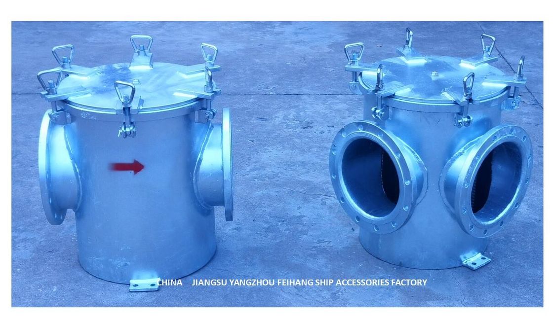 Meerwasser-Siebe AS250 Cb/T497 für Bilge Fire Pump Inlet Material-Kohlenstoffstahl galvanisierten