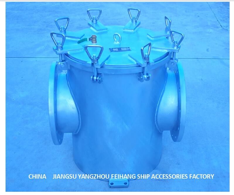 Marine Carbon Steel Galvanized Right-Winkel-Hauptmeerwasser-Filter BRS350 Cb/T497-2012