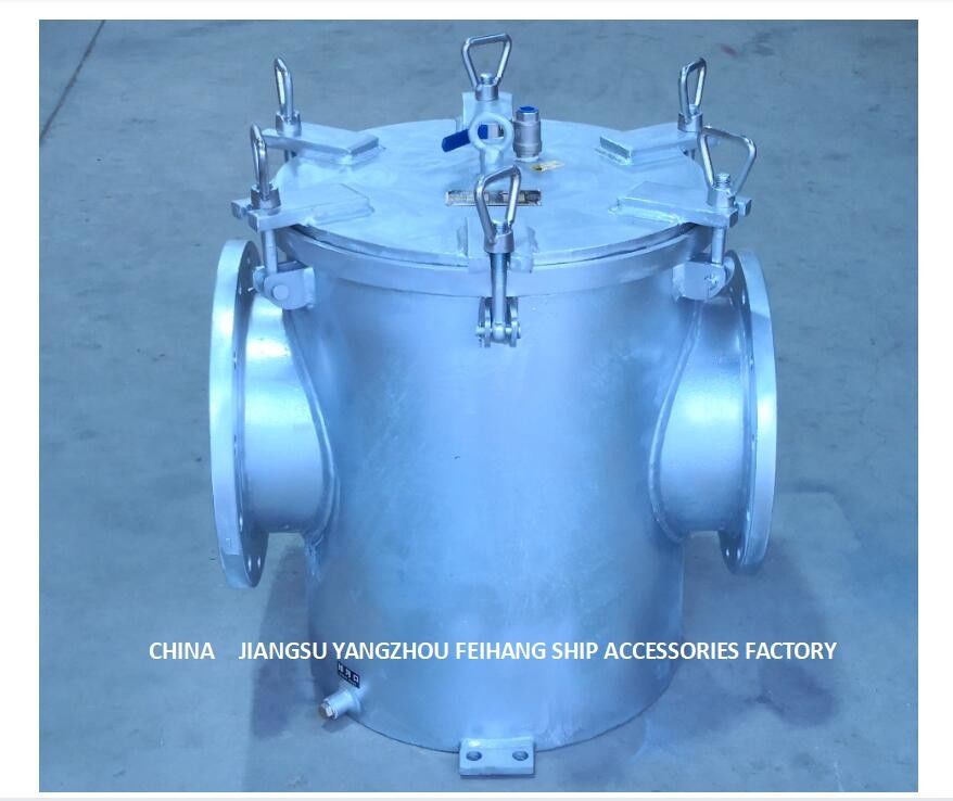 Direkter Kohlenstoffstahl-galvanisierter Meerwasser-Filter für zusätzlichen Maschinen-Meerwasser-Pumpen-Einlass AS300 CB/T497-2012