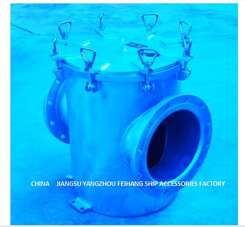 Direkter Kohlenstoffstahl-galvanisierter Meerwasser-Filter für zusätzlichen Maschinen-Meerwasser-Pumpen-Einlass AS300 CB/T497-2012