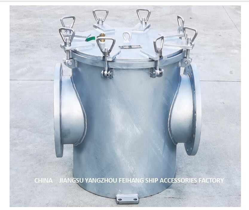 Direkter Kohlenstoffstahl-galvanisierter Meerwasser-Filter für zusätzlichen Maschinen-Meerwasser-Pumpen-Einlass AS300 CB/T497-2012