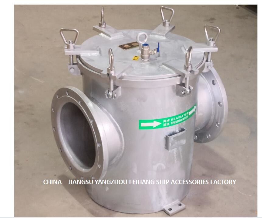 Importierter Kohlenstoffstahl-galvanisierter Meerwasser-Filter AS350 Cb/T497 für Klimaanlagen-Meerwasser-Pumpe