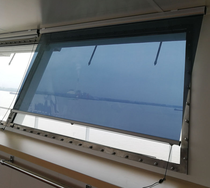 FH001 Blau Marine Sonnenschirm Roller Blinds Cockpit Lichtfilterung Sonnenschirm Roller Blinds Frühling automatische Positionierung