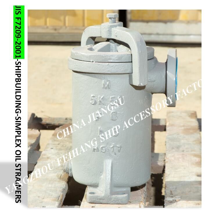 Einzelner Ölfilter für Brennstoff-Trennzeichen-Ausgang FH-65A La-artiges JIS F7209 Marine Single Oil Strainers