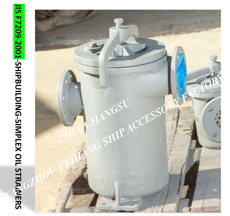 Einzelner Ölfilter für Brennstoff-Trennzeichen-Ausgang FH-65A La-artiges JIS F7209 Marine Single Oil Strainers