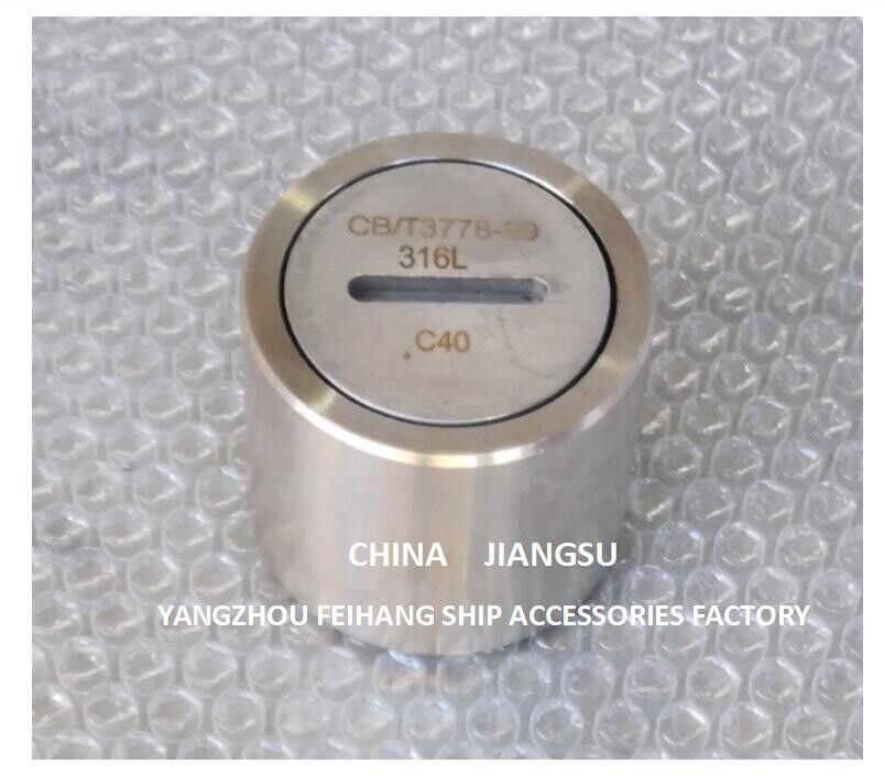 Ballastbehälter-Sounding-Plug mit O-Ring, Edelstahlmodell C40 Cb/T3778-99 Edelstahlsounding-Kopf