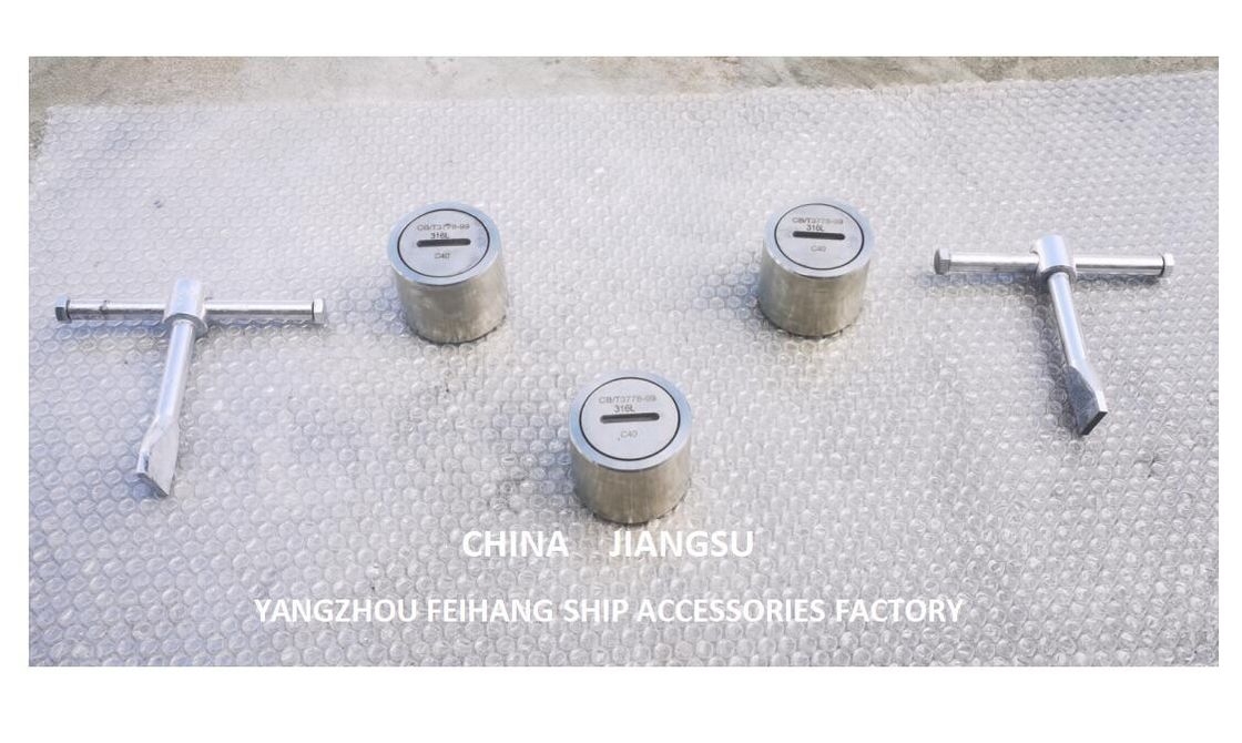 Ballastbehälter-Sounding-Plug mit O-Ring, Edelstahlmodell C40 Cb/T3778-99 Edelstahlsounding-Kopf