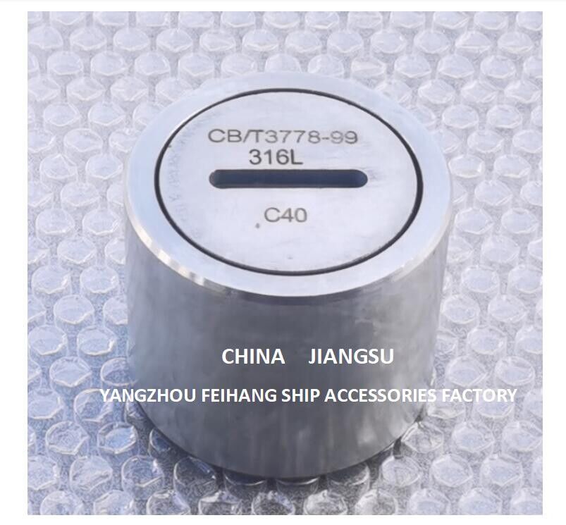 Ballastbehälter-Sounding-Plug mit O-Ring, Edelstahlmodell C40 Cb/T3778-99 Edelstahlsounding-Kopf