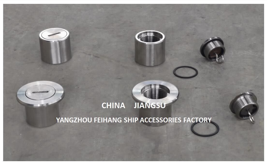 Ballastbehälter-Sounding-Plug mit O-Ring, Edelstahlmodell C40 Cb/T3778-99 Edelstahlsounding-Kopf