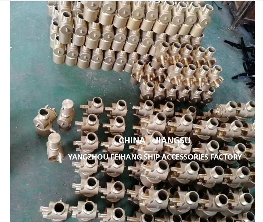 Messing- oder Bronze- und Schallschließventilmontage mit Verpackung Exportpaket