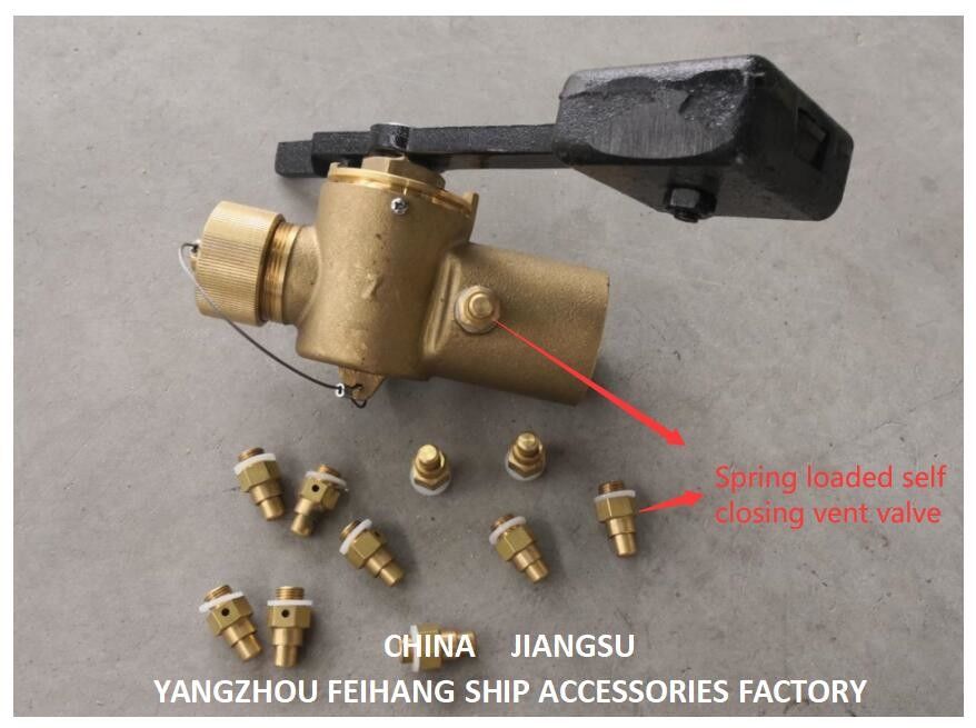 Material Bronze / Messing Federgefülltes Selbstschließventil DN6 für Schallschließventile