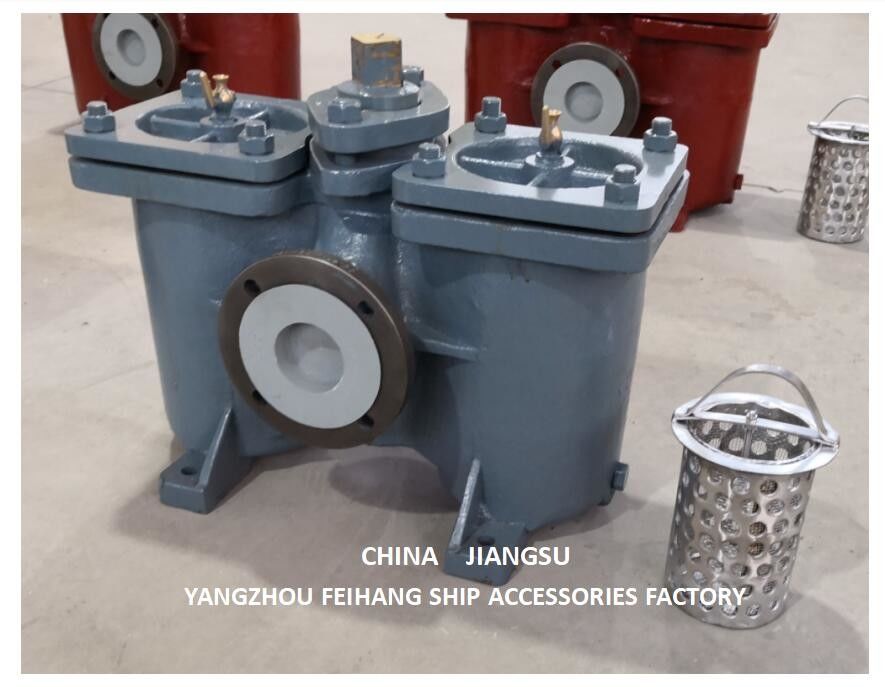 Duplex-Strainer-Modell:AS50-0.40/0.22 Cb/T425-94 für den Saugfilter der Schmierölpumpe
