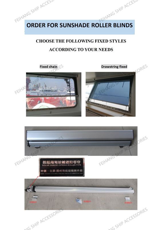 Marine Solar Shades Spring Roller Typ IMPA150721 Die automatische Positionierung und Bedienung der Feder sind bequem