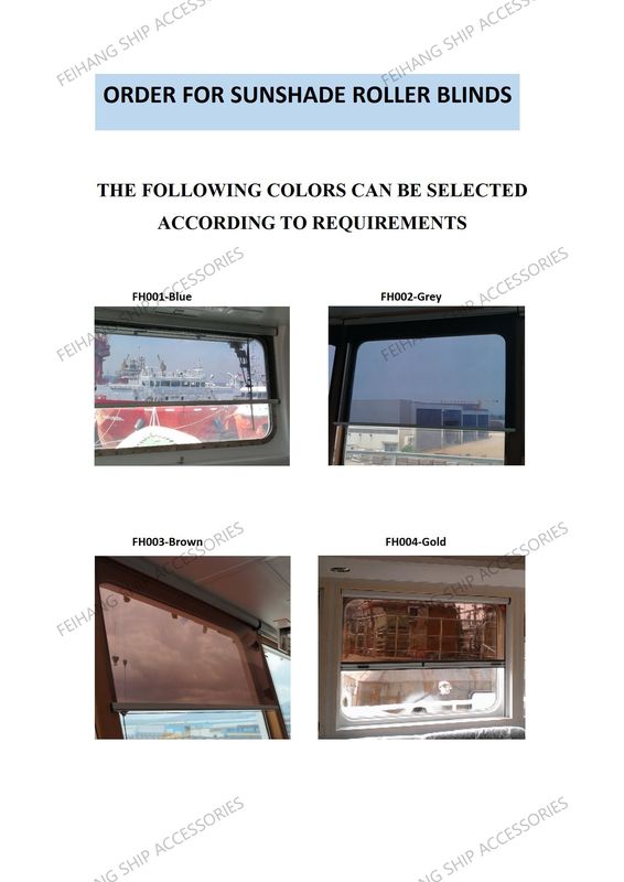 Marine Solar Shades Spring Roller Typ IMPA150721 Die automatische Positionierung und Bedienung der Feder sind bequem