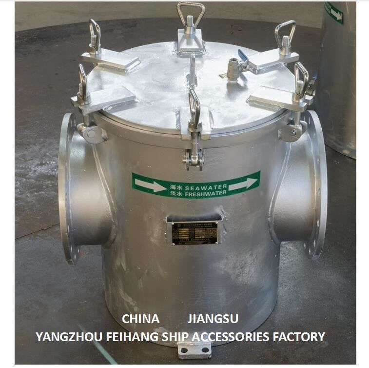 CO2-STAHLE HOT-DIP-GALVANISIERTER SEWATER-FILTER AS250 CB/T497 - Saugfilter für Rohwasser A250 CB/T497