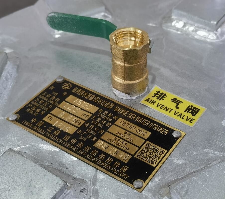 Seewasser Grobwasser-Modell As125 Cb/T497 Filter mit Elemente aus Edelstahl-Gitter für Schiffe