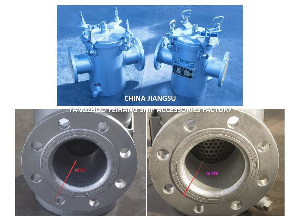 Wasserwasserfilter aus Edelstahl (Marine 316L) Modell AS80 CB/T497-2012
