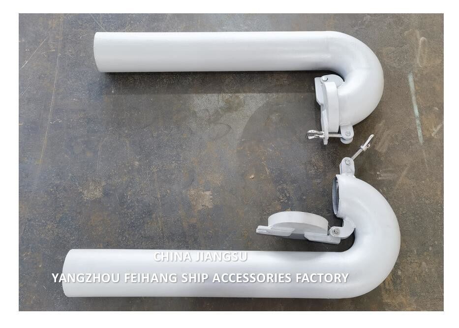 Mrin Stahl Gänsehals Lüftung Durchmesser 100 mm, runder Typ, mit Klappenventil (Gänsehals geschlossen werden muss)