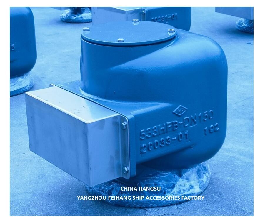 Marine Lüftungskappe für Ballastbehälter Modell 533HFB-150A Marine Luftlüftkopf Körper aus Gusseisen mit FLOATER