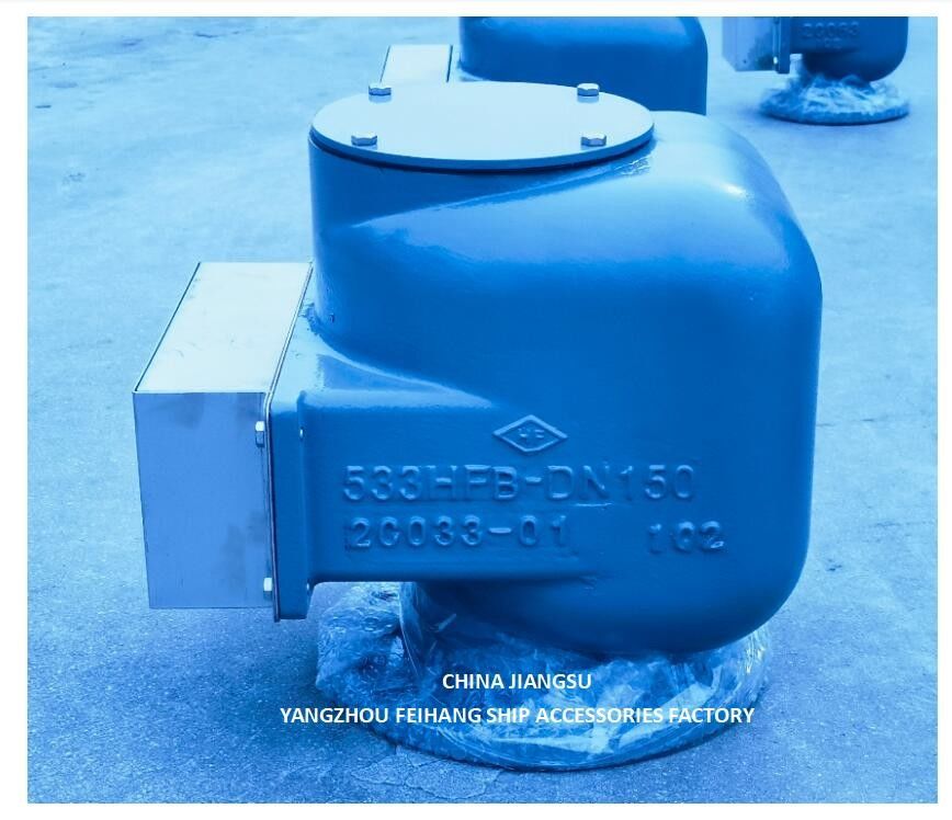Marine Lüftungskappe für Ballastbehälter Modell 533HFB-150A Marine Luftlüftkopf Körper aus Gusseisen mit FLOATER